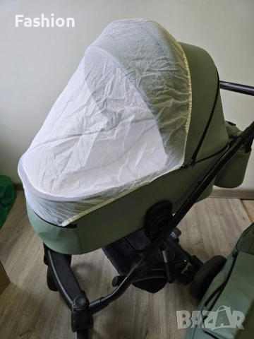 Milu Kids-Бебешка количка 2в1 Atteso Ledo:01 от еко кожа с олекотена алуминиева рамка, снимка 17 - Детски колички - 53426731