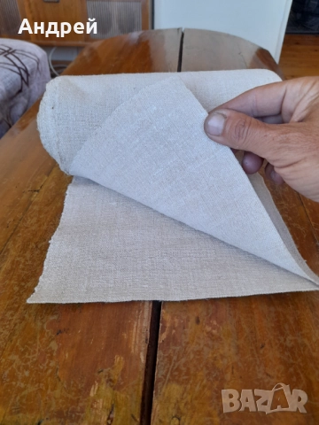 Стар ленен плат,лен, снимка 2 - Антикварни и старинни предмети - 52054503