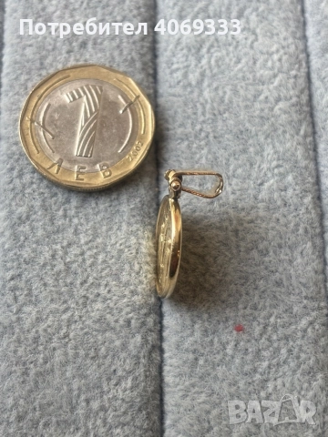 Златна висулка от 14 к злато, снимка 3 - Колиета, медальони, синджири - 52854947