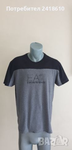 Emporio Armani EA7 Cotton Mens Size L ОРИГИНАЛ! Мъжка Тениска!, снимка 1 - Тениски - 45529662