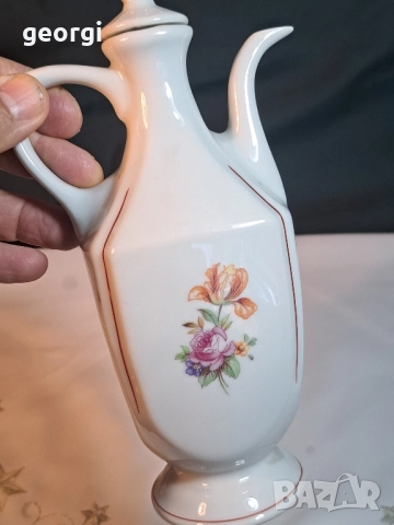 българска порцеланова каничка за ракия 27/5, снимка 2 - Сервизи - 51783911