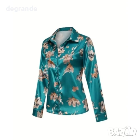 Дамска риза от сатен, снимка 5 - Ризи - 51557350