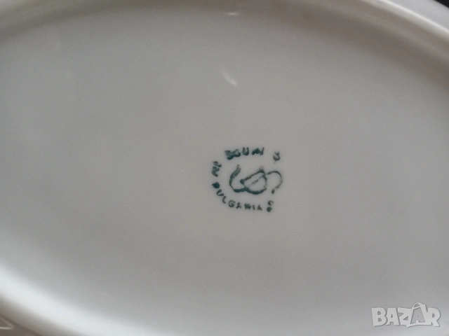 Стар сервиз от порцелан с рози, завод Дянко Стефанов, снимка 4 - Антикварни и старинни предмети - 53880757