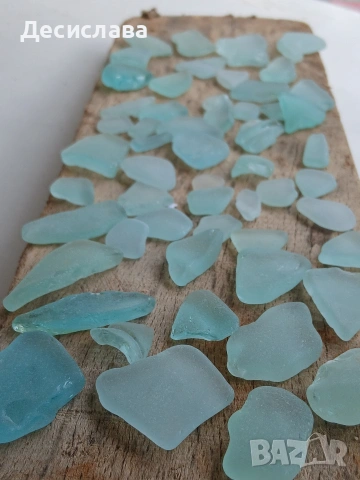  тюркоазено морско стъкло , снимка 4 - Пана - 53581172