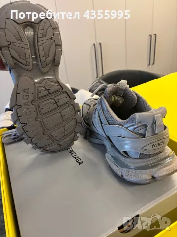 Balenciaga Track Recycled Sole Gray, снимка 4 - Маратонки - 48653674