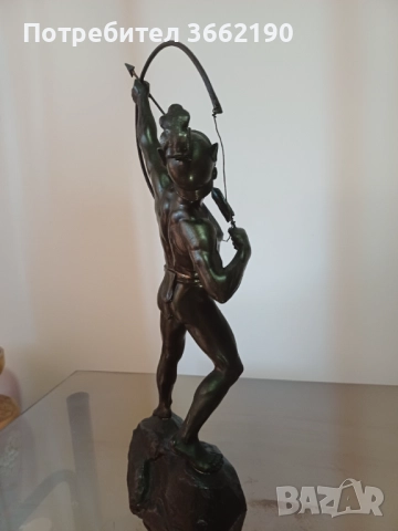 Бронзов войн, снимка 5 - Статуетки - 52515445