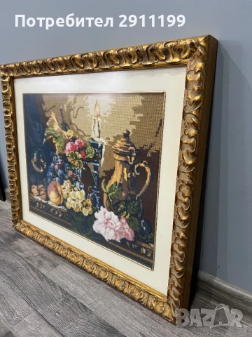 Гоблен натюрморт с плодове, снимка 3 - Гоблени - 50838145