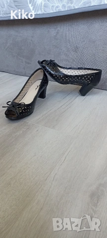 Летни дамски обувки на ток - номер 40, снимка 2 - Дамски обувки на ток - 54246334