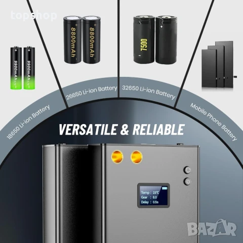 Чисто нов подобрен преносим апарат за точково заваряване на батерии с LCD екран, 80-скоростен..., снимка 8 - Друга електроника - 50665990
