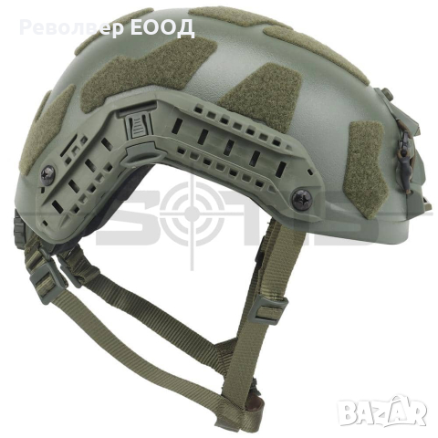 КАСКА NP FAST RAILED SF HELMET – GREEN, снимка 3 - Екипировка - 45056956