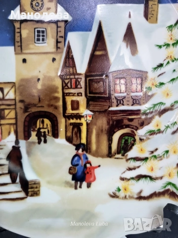 Порцеланова чиния "Frohe Weihnachten"  "Весела Коледа" на Kahla., снимка 4 - Други ценни предмети - 52396534