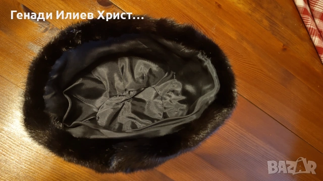 Дамска шапка от визон, снимка 5 - Други - 53396243