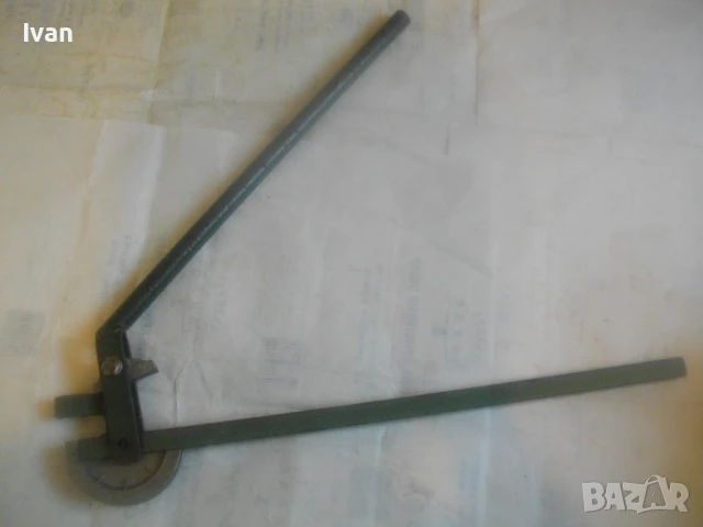 Ръчен тръбогиб за огъване на тръби до ф12мм Старо немско качество масивен 2,0кг/62см, снимка 18 - Други инструменти - 51311073