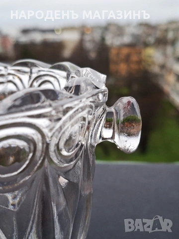 НОВА кристална ледарка кристал съд за лед Българско соц производство, снимка 6 - Други ценни предмети - 53512144