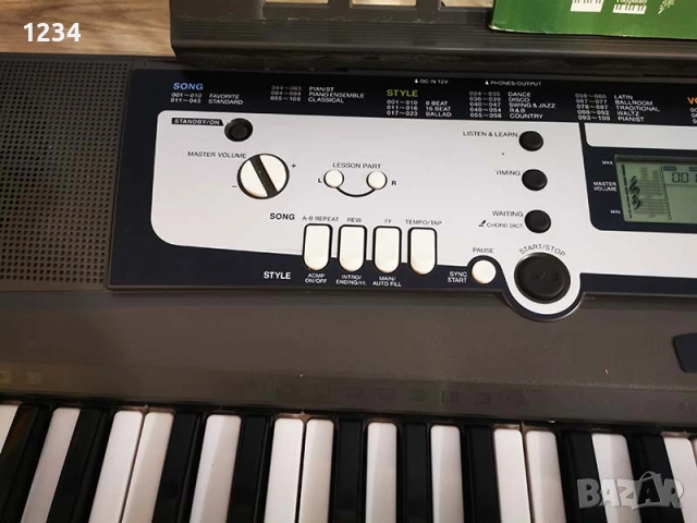 Синтезатор клавир YAMAHA EZ-200 с динамична светеща клавиатура 5 октави, снимка 5 - Синтезатори - 53599550