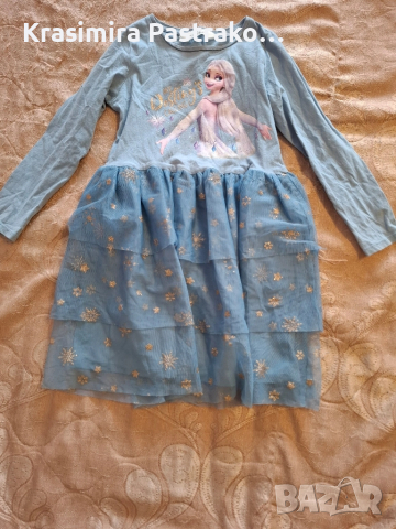 Детски рокли с тюл и картинки на принцеси, снимка 7 - Детски рокли и поли - 51254621