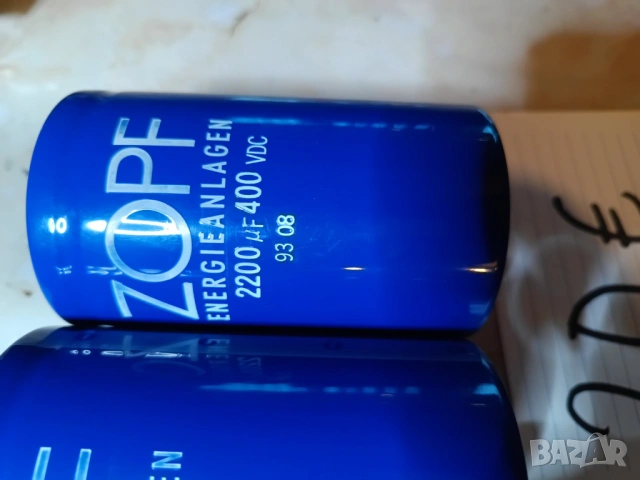 КОНДЕНЗАТОРИ EPCOS 6300uF 450V, 2200uF 400V, снимка 5 - Друга електроника - 53203265