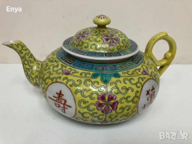 Сервиз за чай, порцеланов, китайски, оригинален - 17 части - НОВ!, снимка 5 - Антикварни и старинни предмети - 53476733