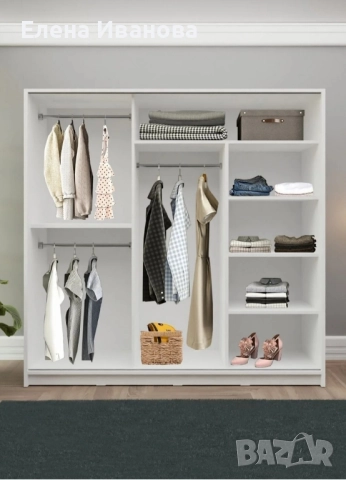Гардероб с плъзгащи врати , снимка 2 - Гардероби - 52394353