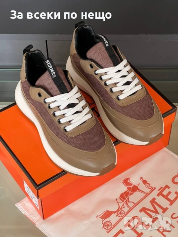 Hermes Мъжки Маратонки👟Мъжки Спортни Обувки Хермес - Налични Различни Цветове Код E1261, снимка 6 - Маратонки - 53755747