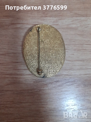 Винтидж порцеланова брошка, снимка 3 - Други - 53650609