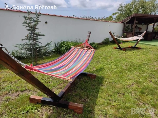 Ръчно изработени луксозни стойки за хамак +ПОДАРЪК хамак