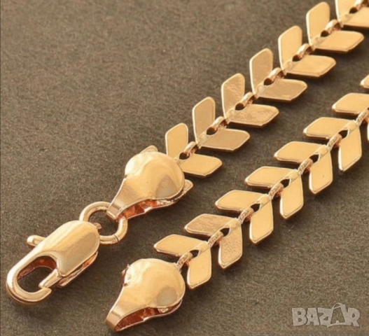 Нежна гривна от 9к попълнено злато 15 лв., снимка 2 - Гривни - 51784991