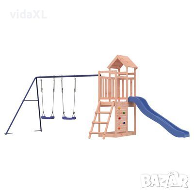 vidaXL Комбинирано детско съоръжение, масивна дугласка дървесина(SKU:3155895, снимка 1 - Детски люлки - 45088572