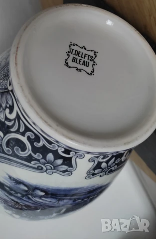Ваза с капак * Буркан* Урна* " Delfts Bleau" *, снимка 8 - Вази - 50937205