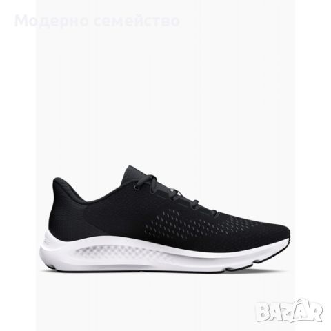 Мъжки маратонки UNDER ARMOUR Charged Pursuit 3 Big Logo Running Shoes Black/White, снимка 2 - Маратонки - 46620552