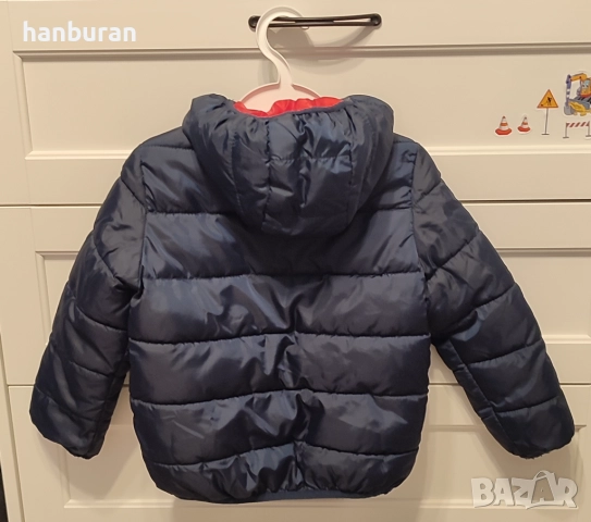 Детско тъмносиньо яке, размер 110, снимка 2 - Детски якета и елеци - 52547101