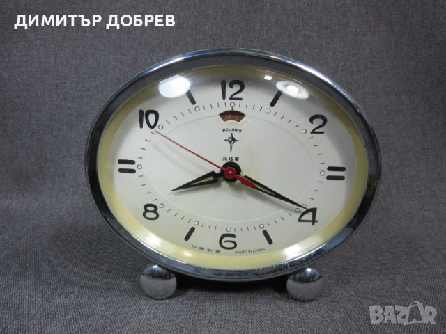 СТАР РЕТРО СОЦ НАСТОЛЕН МЕХАНИЧЕН ЧАСОВНИК БУДИЛНИК POLARIS CHINA