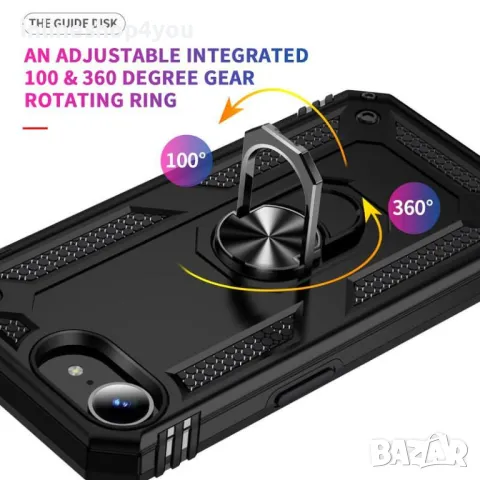 Удароустойчив Кейс RingCase за Apple iPhone 16e - Супер защита, снимка 4 - Калъфи, кейсове - 50179509