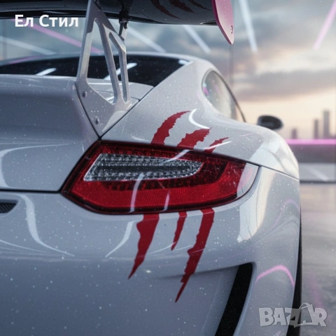 Стикери за кола с чудовищни нокти - 4 броя, снимка 2 - Аксесоари и консумативи - 53356165