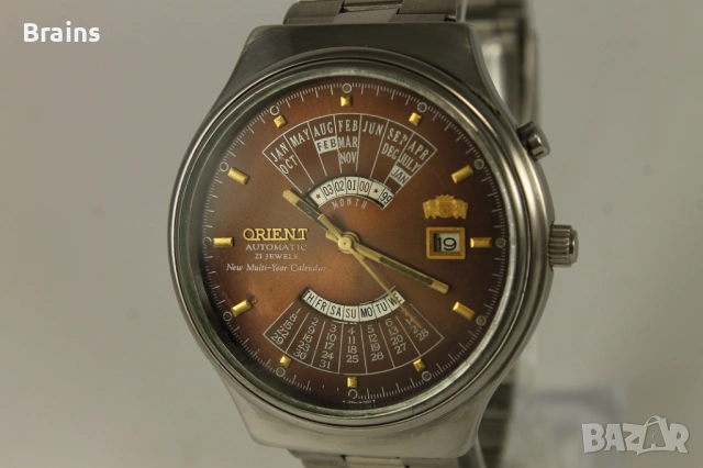 Японски Ръчен Часовник ORIENT Вечен Календар, снимка 3 - Мъжки - 53655523