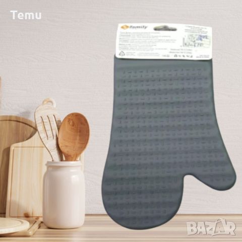 Кухненска гумена ръкавица за горещи съдове, снимка 2 - Аксесоари за кухня - 46420086
