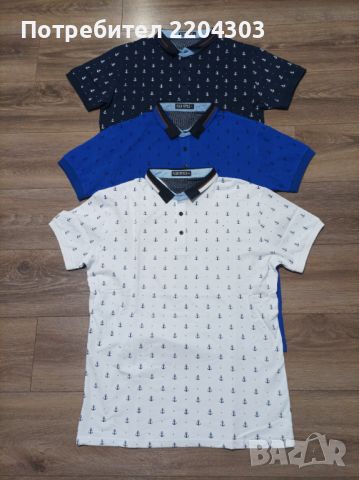 Мъжка блуза код 105 -  бяла, снимка 1 - Тениски - 45350898