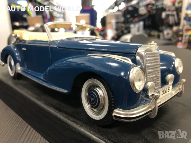 MAISTO метална колекционерска количка MERCEDES-BENZ 300S 1955 1:18, снимка 2 - Колекции - 46964824