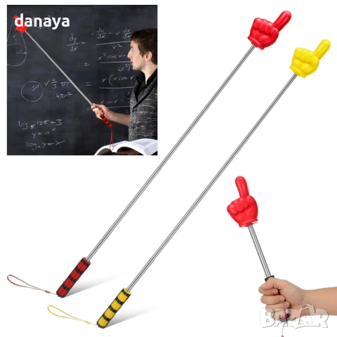 6445 Телескопична показалка Ръчичка, 34-93 см