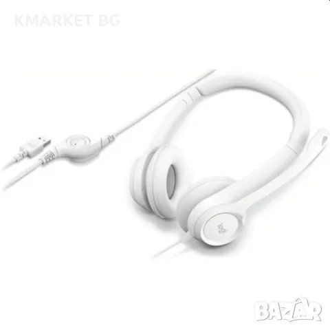 Logitech H390 WHITE Computer Headset Слушалки, снимка 2 - Слушалки и портативни колонки - 48615595