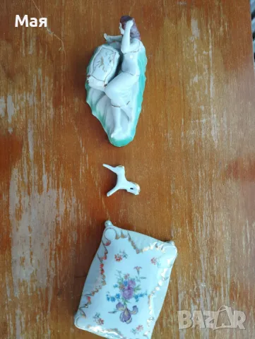 Антика ювелирна порцеланова кутия за бижута, снимка 7 - Антикварни и старинни предмети - 50371247