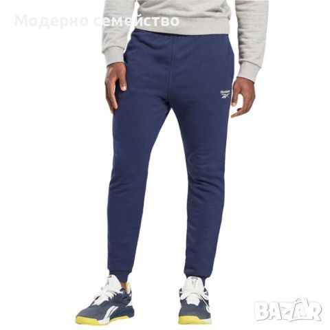 Мъжко спортно долнище reebok identity joggers navy, снимка 1 - Спортни дрехи, екипи - 46739420