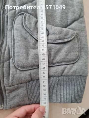 Дебел сив елек, снимка 7 - Елеци - 51458019