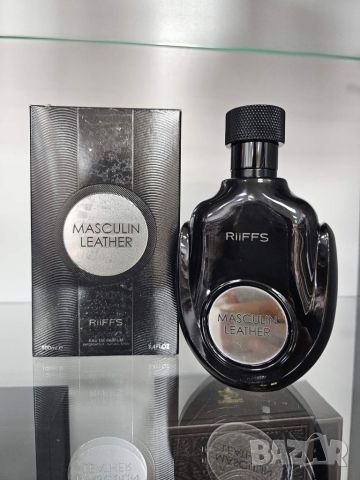 Уникален мъжки Арабски парфюм Masculin Leather RiiFFS Eau De Parfum 100ml, снимка 3 - Мъжки парфюми - 46709842