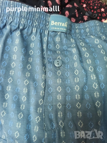    Мъжки боксерки BERRAK 100% памук M L XL XXL XXXL , снимка 4 - Бельо - 28846405
