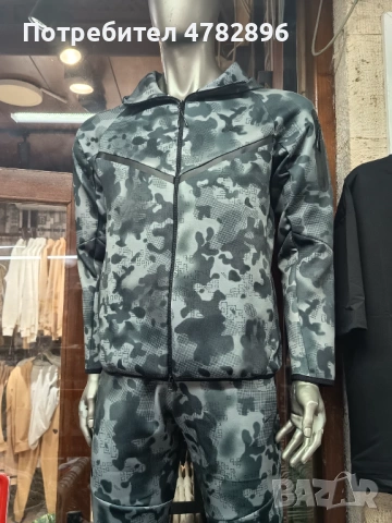 Камуфлаж Nike Tech Fleece, снимка 4 - Спортни дрехи, екипи - 54115906