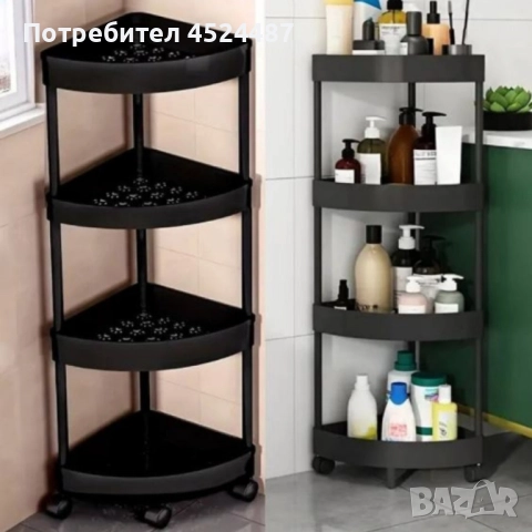 Ъглова въртяща се поставка Corner Storage Rack – максимално използване 