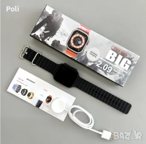 Смарт часовник smart watch T900 Ultra, снимка 6 - Смарт гривни - 47042321