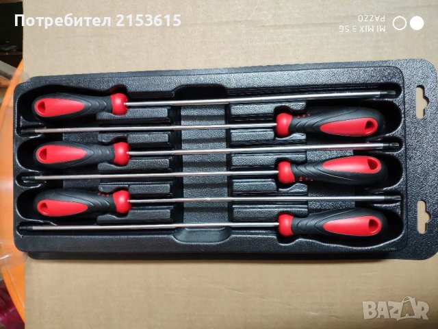 TRIDENT TOOLS  6 БРОЯ дълги качествени отвертки торкс Torx T10 T15 T20 T25 T27 T30, снимка 3 - Отвертки - 48546548