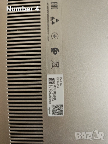 Лаптоп DELL 16 DC16251, снимка 3 - Лаптопи за дома - 54098808